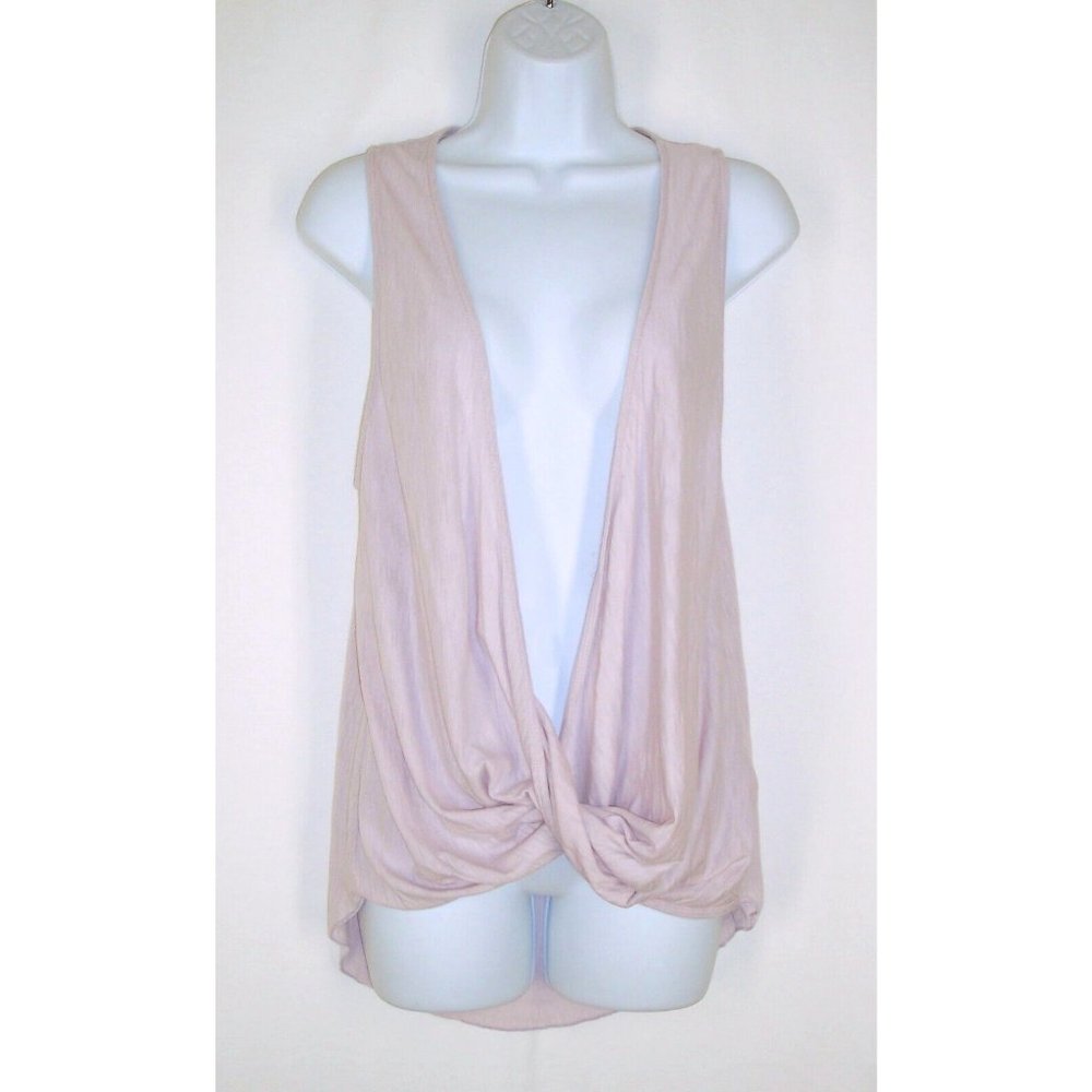 Silence + Noise Anthropologie Layering Tank S Twisted Hem Lavender  FLAW